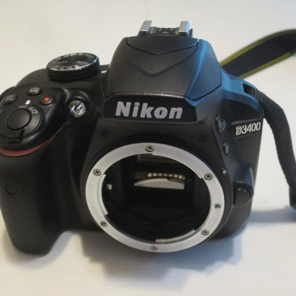 Nikon Black DSLR Camera with Lens